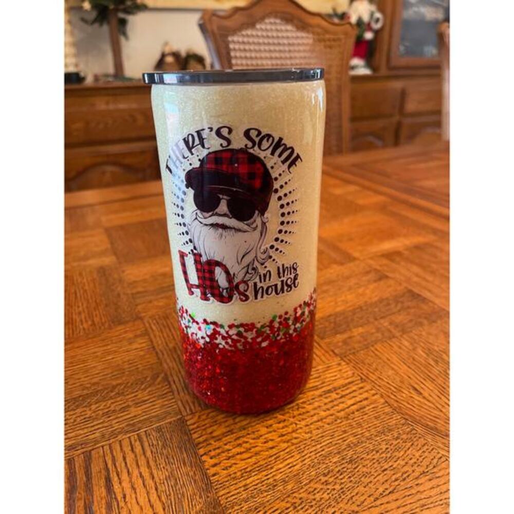 Ho.s in the House Christmas tumbler